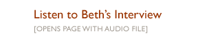 Listen to Beth's interview